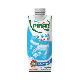 Pınar Yarım Yağlı Süt 500 Ml
