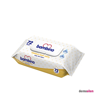 Bambino 72 Yaprak Alkolsüz Islak Havlu Sarı