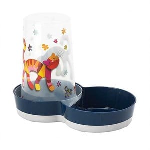 Moderna Friends Hazneli Kedi Mama ve Su Kabı  1,5 Lt Lacivert