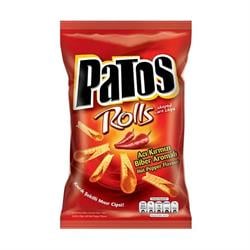 PATOS ROLLS CİPS  KIVRIK ACI KIRMIZI BİBER AROMALI 195 g