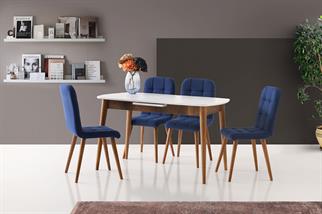 Karataş RM-1195 Retro Masa Beyaz-Barok/Ceviz