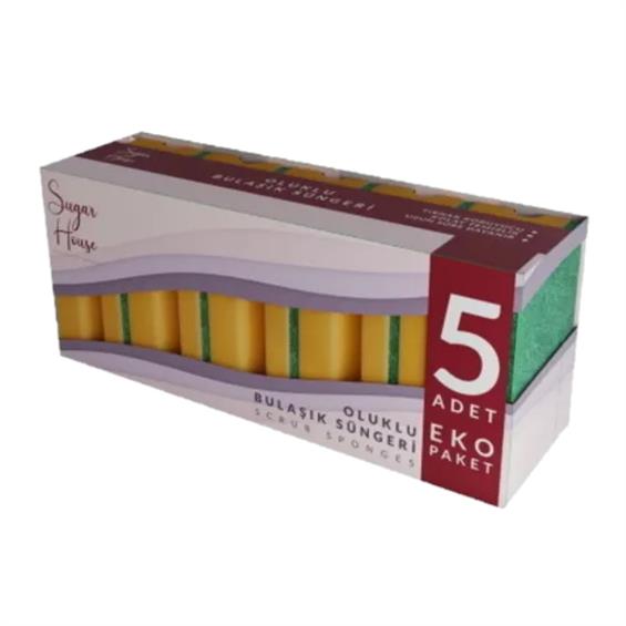 Sugar House Oluklu Bulaşık Süngeri 5'li