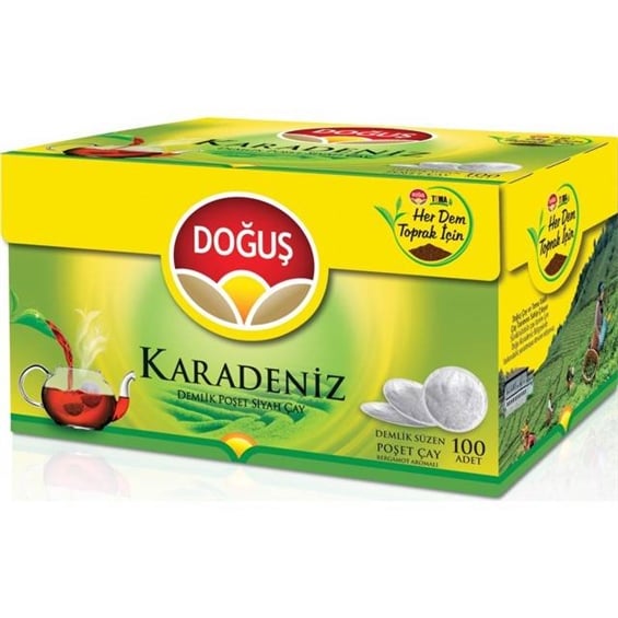 Doğuş Karadeniz Demlik Poşet Çay 100'Lü 320 Gr