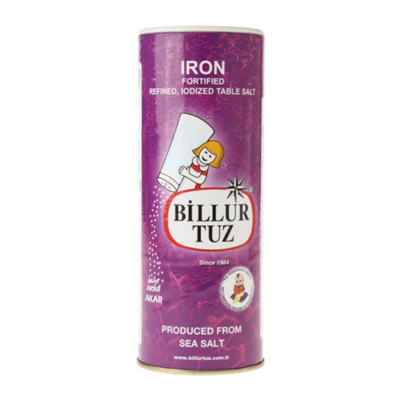 Billur Demir Mineralli İyotlu Tuz 500 gr