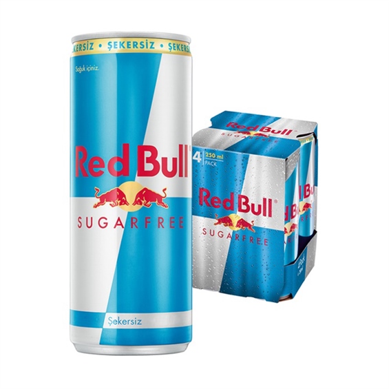 Red Bull Enerji İçeceği Şekersiz 250 ml 4'lü