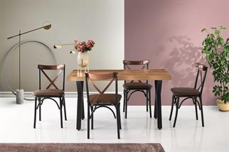 Karataş EF-1412 Efor Masa Ceviz/Siyah