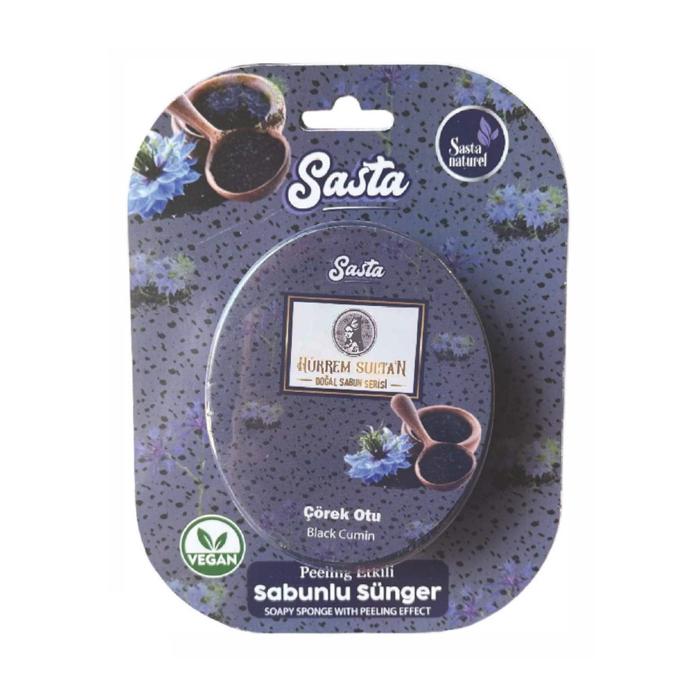 Sasta Yetişkin Süngerli Çörek Otu Sabun 130 gr