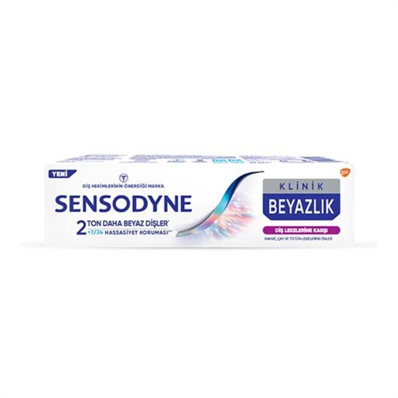 Sensodyne Klinik Beyazlık Leke Karşıtı Diş Macunu 75 ml