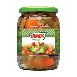 TAMEK KARIŞIK TURŞU CAM 650  GR