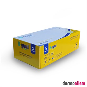 B-good Lateks Pudrasız Muayene Eldiveni S