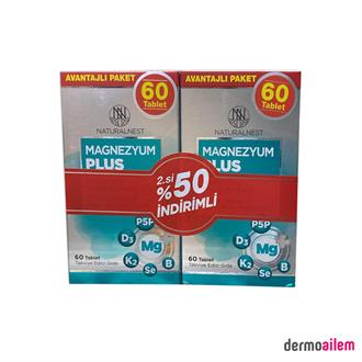 Naturalnest Magnezyum Plus 60 Tablet İkili Avantajlı Paket
