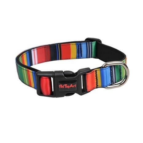 Dalis Gökkuşağı Desenli Köpek Boyun Tasması Large