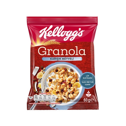 Kelloggs Granola Karışık Meyveli 60 gr