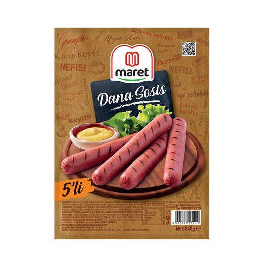 Maret Soyulmuş Sosis 5'li 240 Gr