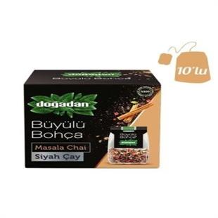 Doğadan Büyülü Bohça Siyah Çay Masala Chai 10 Bohça