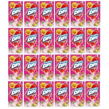 Chupa Chups Crazy Dips Çilek 16 Gr x 24 Adet