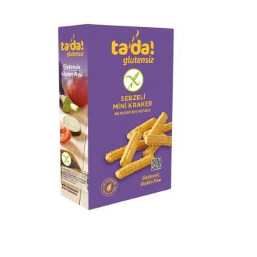 Tada Glutensiz Mini Kraker Sebzeli Atıştırmalık 85g