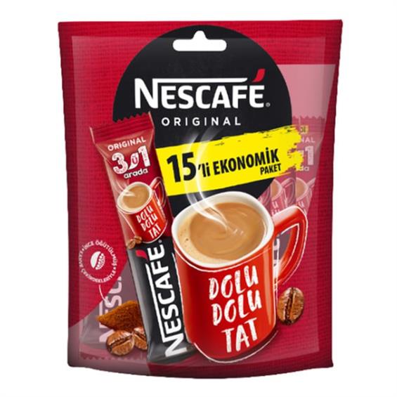 Nescafe 3'Ü 1 Arada 15'Li Hazır Kahve 262 Gr