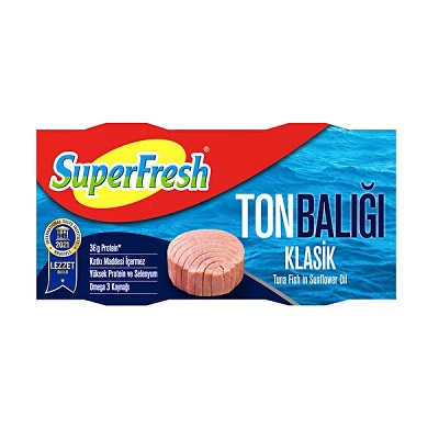 Super Fresh Ton Balığı Ayçiçek Yağlı 140 gr 2'li