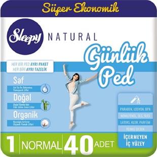 Sleepy Natural Günlük Ped Normal 40'lı
