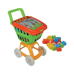 Oyuncak Bloklu Alışveriş Arabası 38 Parça