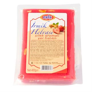 ERİŞ İRMİK HELVA ÇİLEK AROMALI YER FISTIKLI 800 GR
