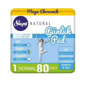 Sleepy Natural Günlük Ped Normal 80'li