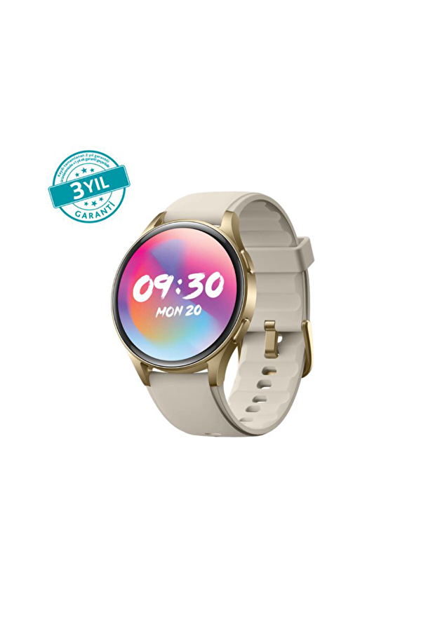 ttec Tempus Pro 34mm AMOLED Ekranlı Yuvarlak Alüminyum Kasa Akıllı Saat  2SW05RA-Rose Gold