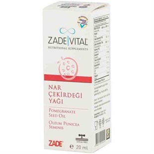 Zade Vital Nar Çekirdeği Yaği 20 ml