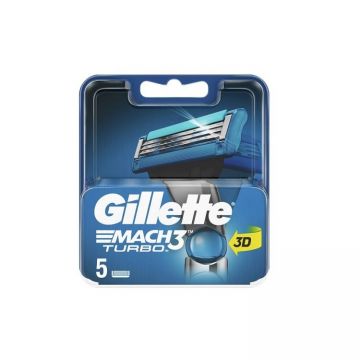 Gillette Mach3 Turbo Yedek Tıraş Bıçağı 5 Adet