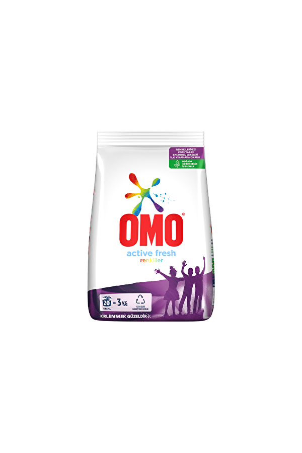 Omo Çamaşır Deterjanı 3 kg Active Fresh Renkliler