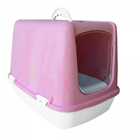 Çınar Kapalı Kedi Tuvaleti 37x50x40 cm Pembe