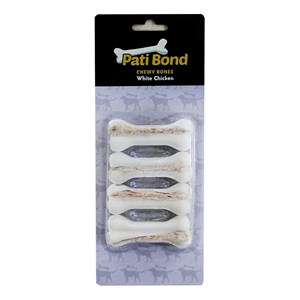 Patibond Tavuk Dolgulu Pres Kemik 7,5 Cm 4 Lü Paket