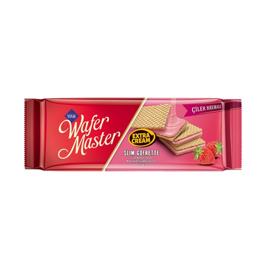 Çizmeci Time Wafer Master Gofret Çilek Kremalı 128 gr
