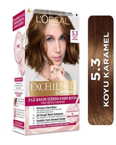 Loreal Paris Excellence Creme Saç Boyası 5.3 Koyu Karamel