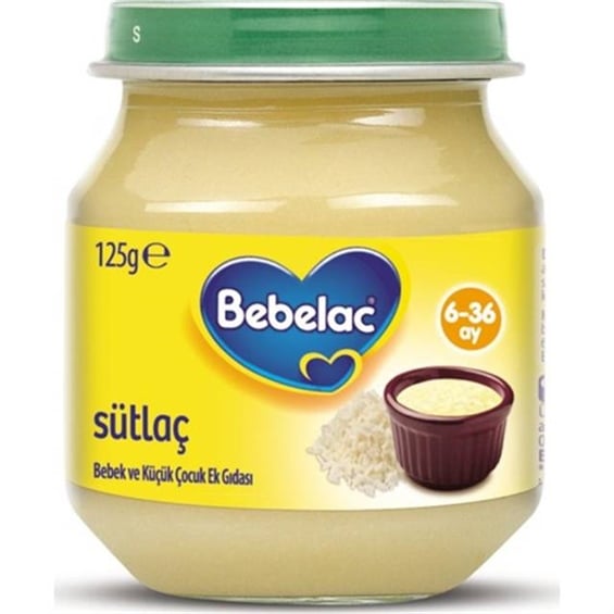 Bebelac Sütlaç Kavanoz Maması 125 gr
