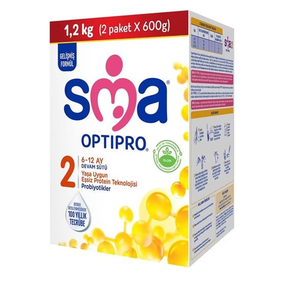 Sma Optipro Bebek Sütü 1200 gr 2 Numara