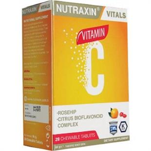 Nutraxin Vitals Vitamin-C 28 Çiğneme Tableti