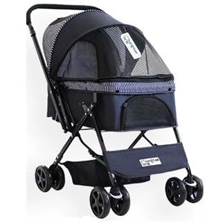 Zampa Nova Kedi ve Köpek Gezdirme Arabası Lacivert 52x76.5x95 cm