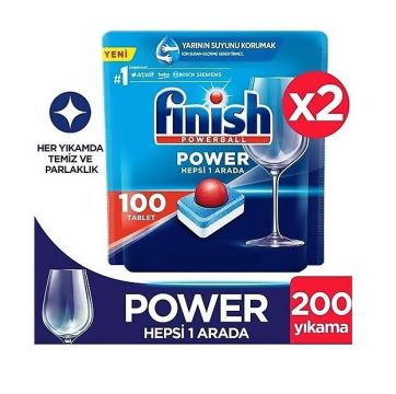 Finish Hepsi Bir Arada 200' lü Tablet Deterjan (100x2)
