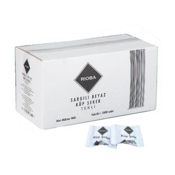 Rioba Tekli Sargılı Küp Şeker 1800 Adet 4750 Gr