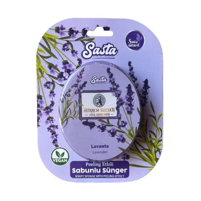 Sasta Yetişkin Süngerli Lavanta Sabun 130 gr