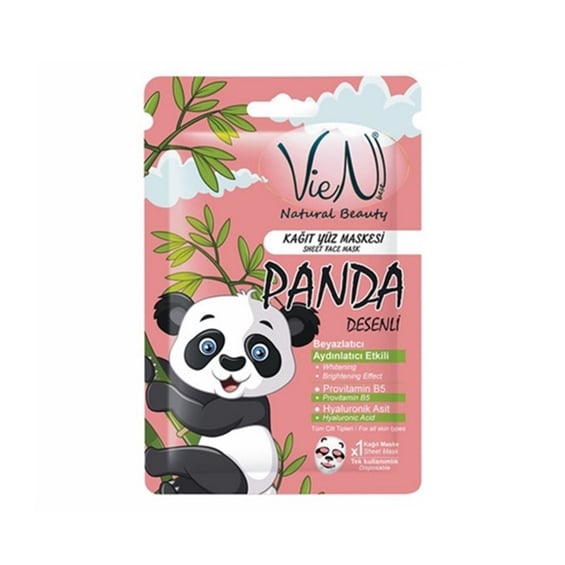 Vien Kağıt Maske Panda Desenli
