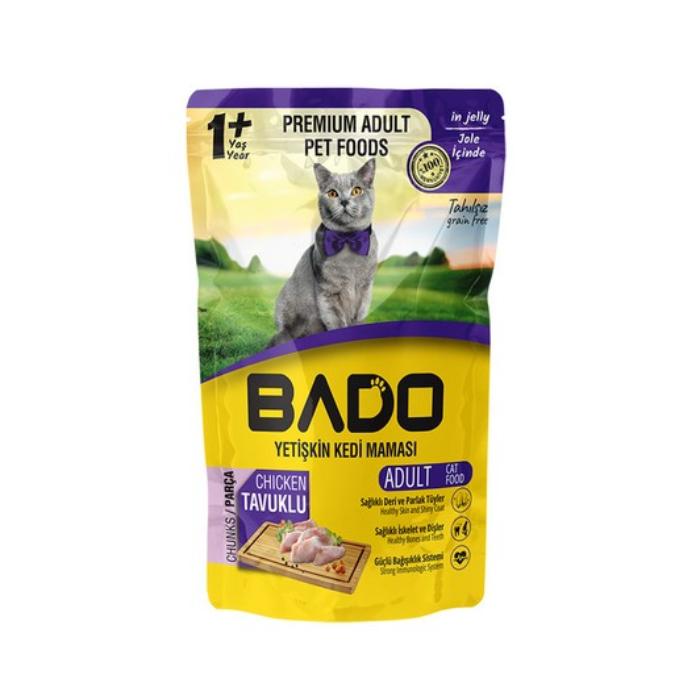 Bado Yetişkin Kedi Yaş Mama 85 gr Tavuk Etli