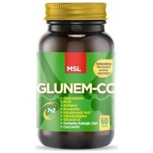 MSL Glunem-CC Collagen Curcumin Glukozamin 60 Tablet