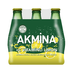 Akmina C Vitaminli Limonlu Maden Suyu 6x200 Ml
