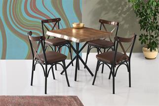 Karataş SF-1462 Safir Masa Ceviz/Siyah