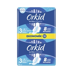 Orkid Ultra Gece Hijyenik Ped 12'li 