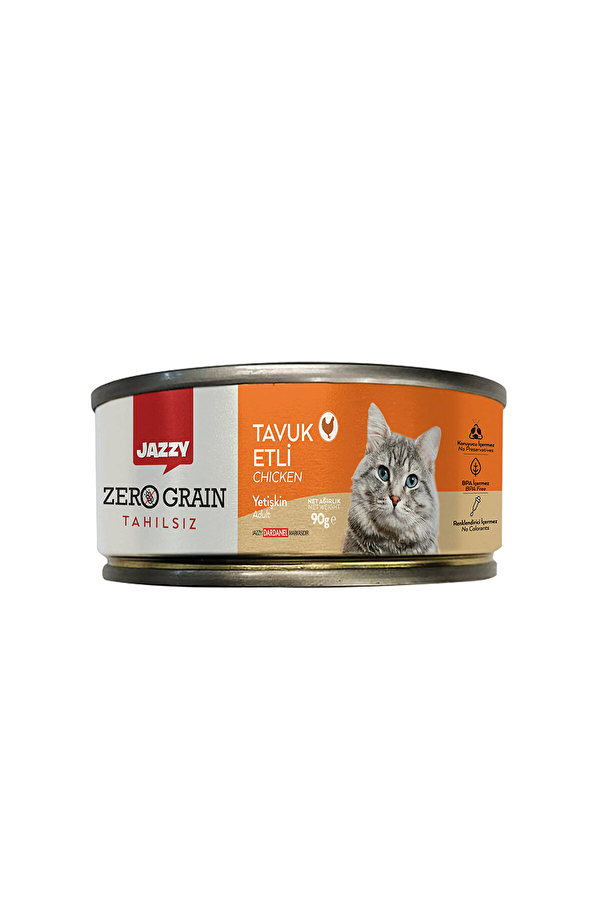 90 Gr Jazzy Kedi Maması Tavuklu 12li