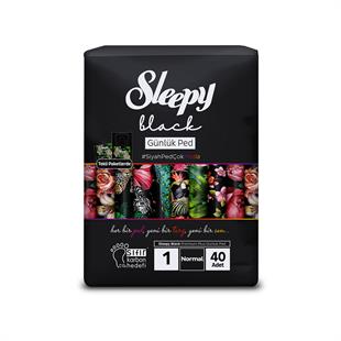 Sleepy Black Premium Plus Günlük Ped Normal 40'lı